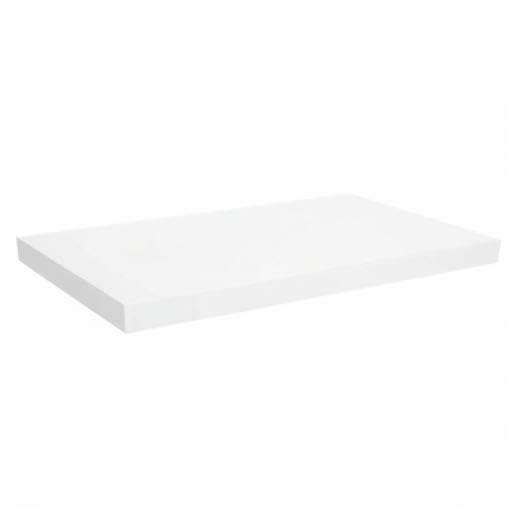Anika Floating Wall Shelf - High Gloss White | 80cm x 23cm | 15KG Capacity 9