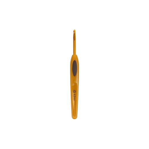 Clover Soft Touch Crochet Hook - 4.00mm Size | Plastic Material | Multicolor 2