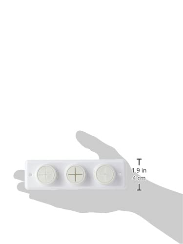 Merriway BH05865 Triple Rubber Push-In Tea Towel Holder | Screw Fix | White 4