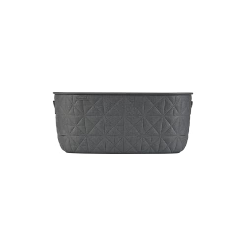 CURVER Softex 4L Storage Baskets - Set of 4 | 100% Recycled Resin | Dark Grey 3