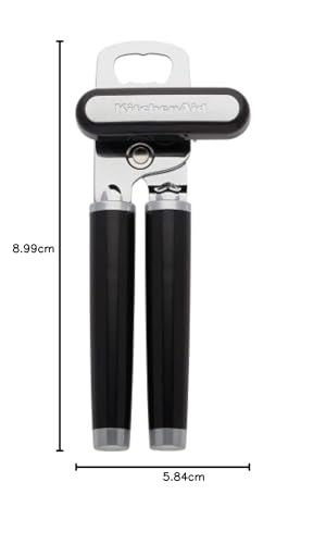 KitchenAid Classic Multifunction Can Opener/Bottle Opener - Stainless Steel Construction | Black 8