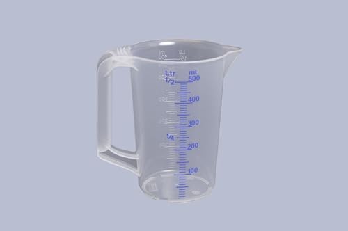 hünersdorff Graduated Can 935000 - Chemical Resistant | 500 ml Capacity | White/Blue 2