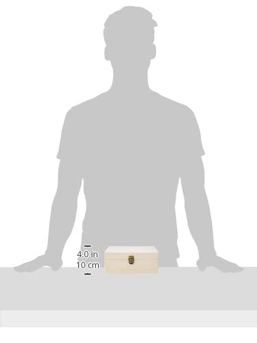 Artemio Wooden Tea Box Storage Container | Beige | 20 x 14 x 8 cm 5