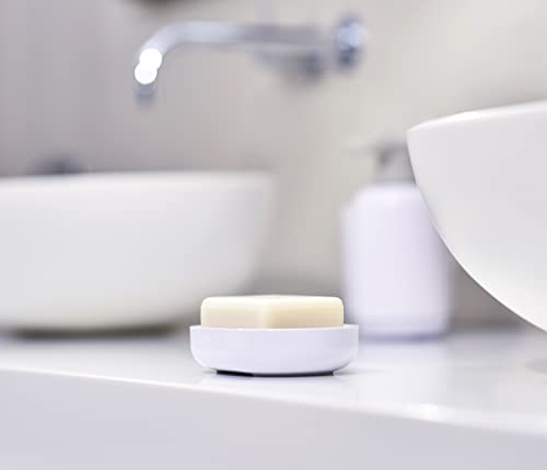 Joseph Joseph Duo Quick-drain Soap Dish Holder with Removable Drying Rack | White ABS | 80x116x25mm 4