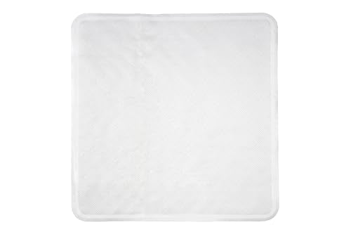 Croydex Rubagrip Square Shower Mat - Natural Rubber, Anti-Mould, 53x53cm White 2