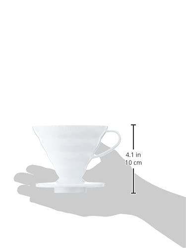 HARIO V60 Plastic Coffee Dripper - Size 02 | Manual Pour-Over | White 3