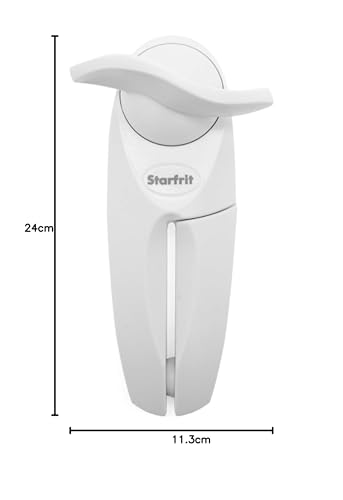 STARFRIT Little Beaver Can Opener - Ambidextrous, Hygienic Lid Hold | Plastic, White 8