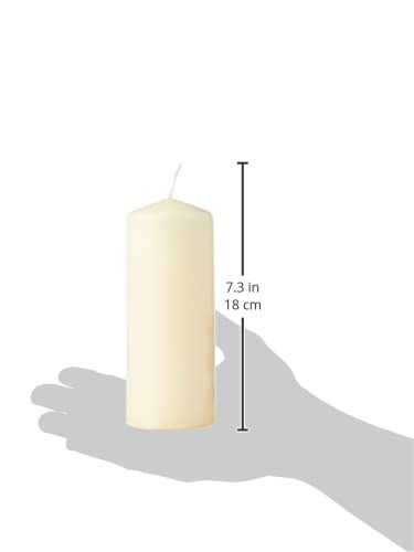 Spaas Unscented Pillar Candles Tray of 9 | Ivory | 60x150 mm | ± 45 Hr Burn Time 3