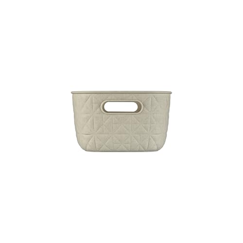 CURVER Softex 4L Storage Baskets (Set of 4) - 100% Recycled Resin | Chalk White 4