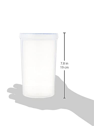 LocknLock Round 1.9L Food Storage Container - Airtight, Watertight, Microwave & Dishwasher Safe | 127x206mm 6