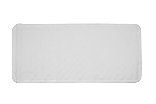 Croydex Rubagrip Non-Slip Bath Mat - Anti-Mould, Natural Rubber | 74 x 34 cm White 2