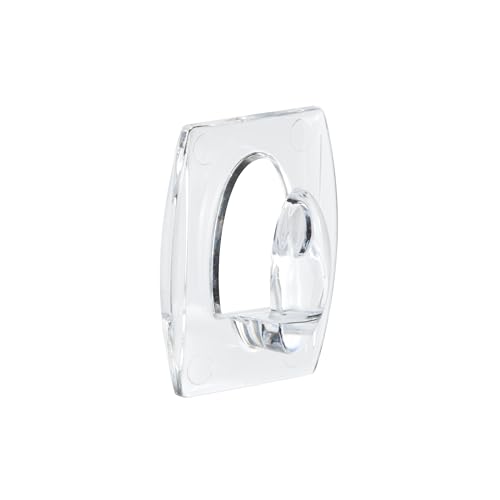 Command Clear Mini Hooks with Clear Strips - Damage-Free Hanging | Holds 225g | 30 Hooks 12