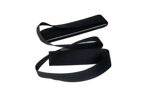 Trimz Grosgrain Ribbon - Black, 3mm Wide, 5m Length | Durable Polyester Weave 2