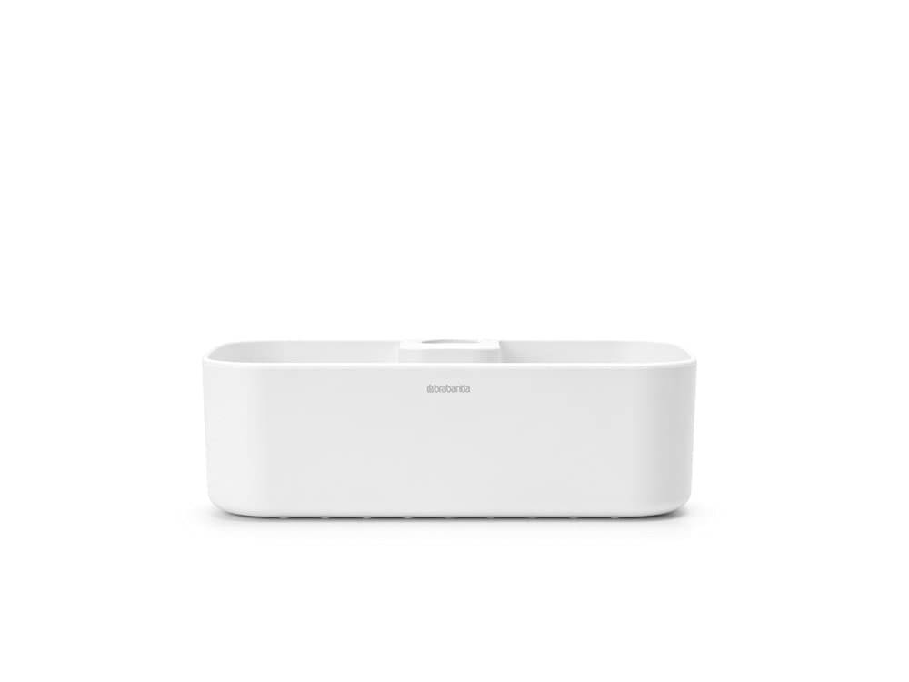 Brabantia Shower Caddy - Corrosion Resistant Plastic Storage | Fits Rods Ø16-Ø28mm | White 3
