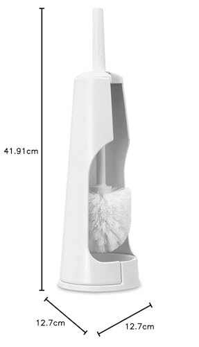 Brabantia Corrosion Resistant Toilet Brush and Holder - White Metal | 42 x 12 x 12 cm 6
