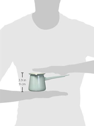 Dexam Vintage Home Turkish Coffee Pot - 0.4L Enamel | Sage Green | Dishwasher Safe 5
