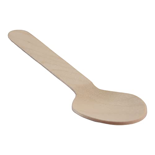 ABENA Gastro-Line 16cm Wooden Disposable Spoons | FSG Certified Birchwood | Compostable 6