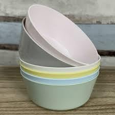 Ikea Kalas Plastic Dessert Bowls - 6 Pack Pastel Multicolored | 4 Inch Diameter 1