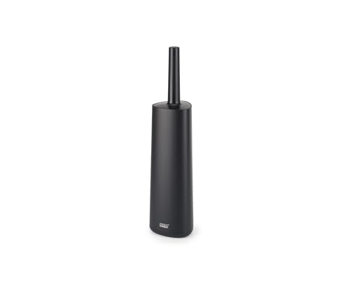 Joseph Joseph Flex 360 Toilet Brush and Holder Set - Anti-Drip, Anti-Clog, Triple-Action Head | Matt Black 2