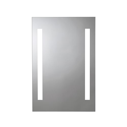 Croydex Thornton Bathroom Mirror with LED Lights - Battery Operated | 60x40cm | Easy Install