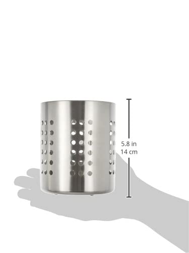 Zeller Kitchen Utensil Holder - Stainless Steel | 12 cm Diameter x 13 cm Height 4