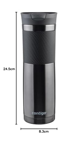 Contigo Byron Thermal Travel Mug - 720ml, Bronze, Keeps Hot 9 Hrs/Cold 21 Hrs | Leakproof 8