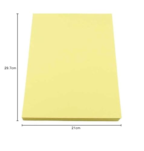 House of Card & Paper Pastel Yellow Card Stock - 160gsm A4, 100 Sheets | Crafting & Presentation 3