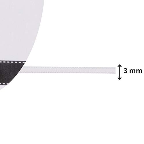 Vaessen Creative Satin Ribbon - Double-Sided Sheen | 3mm Wide, 10m Long | Light Blue 3
