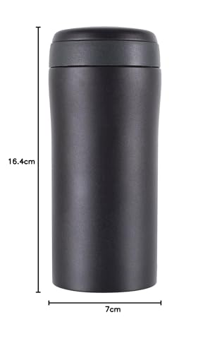 Lifeventure Thermal Mug - Leakproof Vacuum Insulated Coffee Travel Cup | 300ml | Matt Black 7