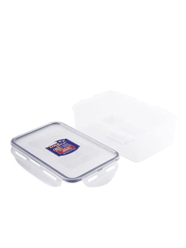 LocknLock Rectangular Plastic Food Container - 1L Capacity | Airtight & Leak-Proof | Freezer/Microwave Safe 4