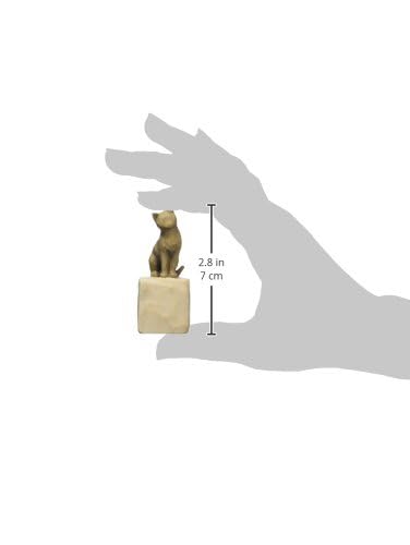 Willow Tree Love My Cat Dark Figurine - Resin Sculpture | Hand-Painted | 3 x 3 x 7.5 cm 3