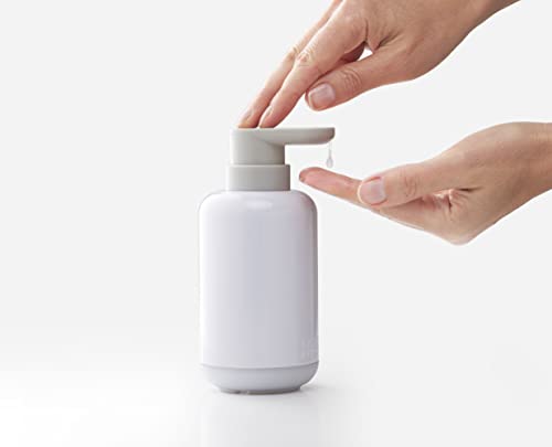 Joseph Joseph Duo Pump Bottle Soap Dispenser - 300ml Capacity | Easy-Push Pump | White ABS 4