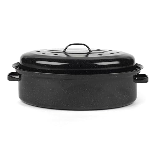 Salter Self-Basting Roaster - 38cm Oval, PFAS-Free Vitreous Enamel, Oven Safe to 230°C 12