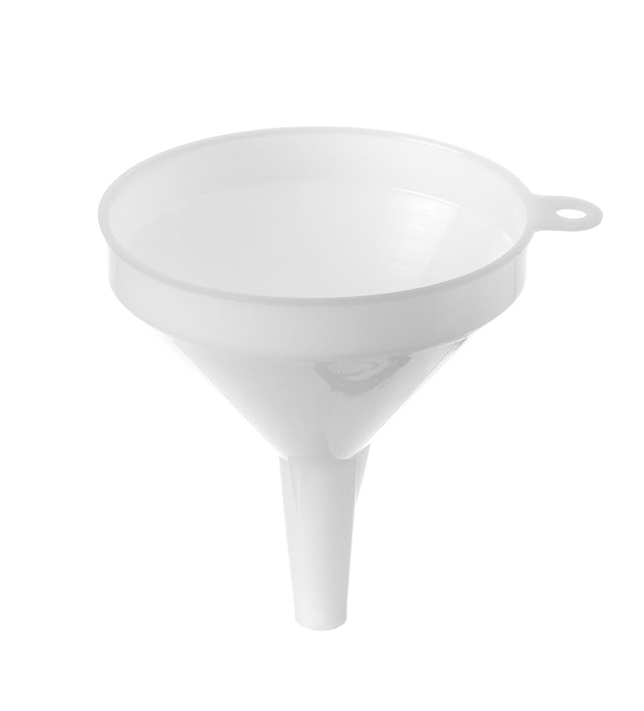 HENDI Melamine Funnel - Ø100 mm Diameter | White | Includes Polypropylene Measuring Jug 1