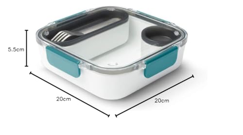BLACK + BLUM Leak-Proof Bento Lunch Box | 1000 ml | Ocean Color | Microwave Safe 10