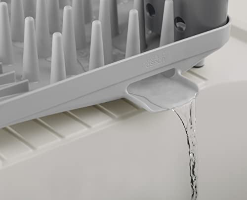 Joseph Joseph Duo Compact Dish Drying Rack | Grey Plastic | Sloping Base 2
