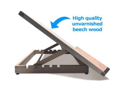 Zieler Premium Beechwood Table Top Art Easel - Adjustable 5 Angles, A3 Size | 500g 3