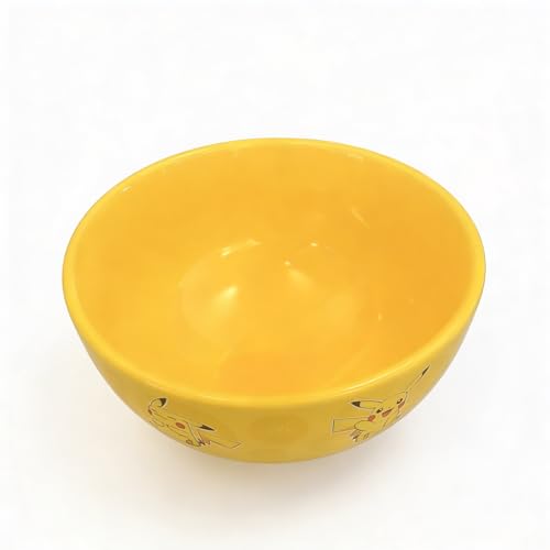 HOX Pokemon Pikachu Ceramic Soup & Cereal Bowl | Durable, Yellow, 14 x 7 cm 4