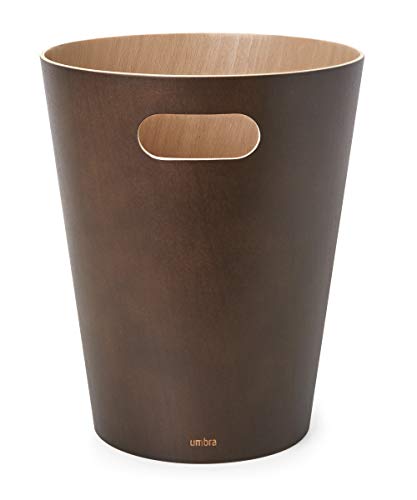 Umbra Woodrow 2 Gallon Wooden Trash Can | Espresso Finish | Modern Design 10