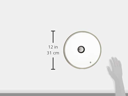 Tefal 28 cm Glass Pan Lid with Steam Vent | Stainless Steel Rim | Oven Safe up to 170C 6