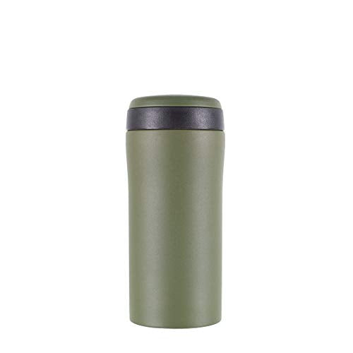 Lifeventure Thermal Mug - 300ml Vacuum Insulated Travel Cup | Leakproof | Matt Khaki