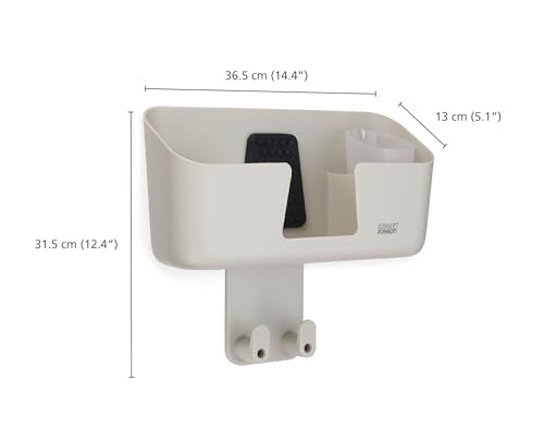 Joseph Joseph Ironhub Wall Mounted Iron Holder and Jug Storage Organiser | Ecru | Max Load 15 Kg 4
