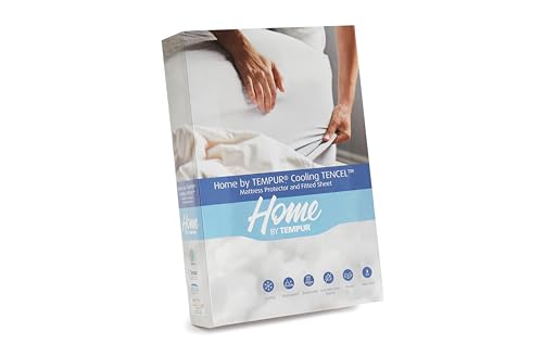 TEMPUR Home BY TEMPUR Thermoregulating Mattress Protector | Superking 180x200cm | 2 in 1 Tencel 3