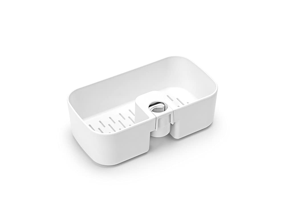 Brabantia Shower Caddy - Corrosion Resistant Plastic Storage | Fits Rods Ø16-Ø28mm | White 5