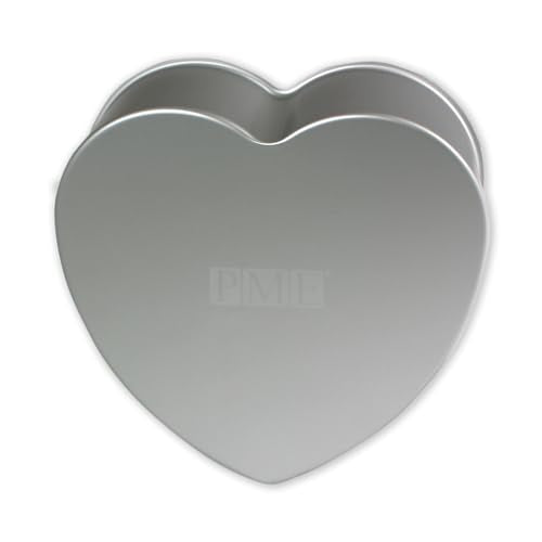 PME HRT082 Anodised Aluminium Heart Cake Pan - 8-inch Diameter, 2-Inch Deep, Silver 4