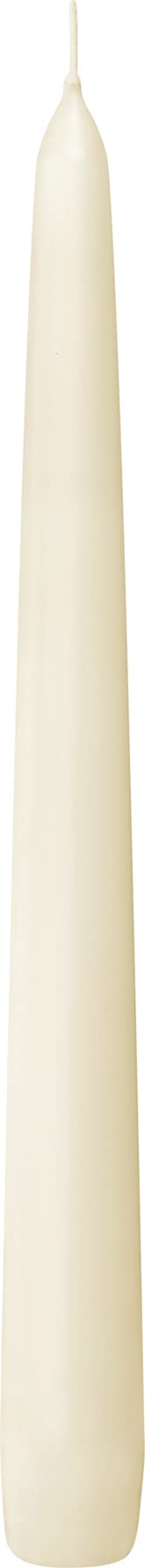 BOLSIUS Tapered Dinner Candles - Ivory, 25.4 cm Length | Pack of 100 | Unscented 9