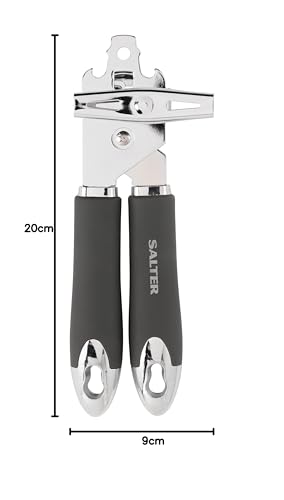 Salter Cosmos Manual Can Opener - Ergonomic Grip | Stainless Steel | Grey 8