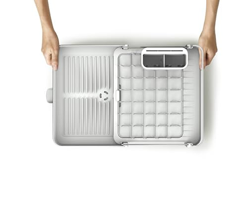Joseph Joseph Extend Steel Expandable Dish Drainer Rack | Stainless Steel | Movable Cutlery Holder 4