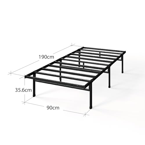 Zinus Justin Single Bed Frame - 14.2'' Height | Alloy Steel | Supports up to 340 kg 2