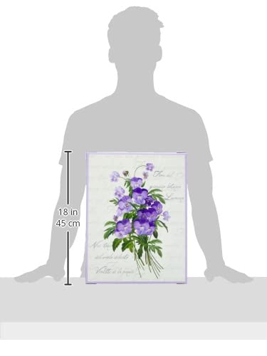 Lavatelli KANGURU Collection Decorative Storage Box with Handles and Lid, Violet, 42x32x17.5cm 5